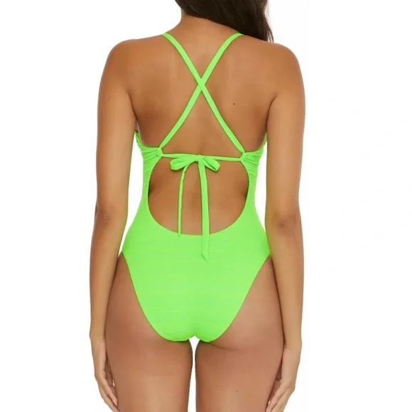 BECCA plunge swimsuit NWT - Picture 2 of 11